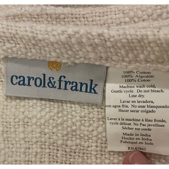 carol & frank Morgan Ruby Woven Throw Blanket 50x60 Red Ralph Lauren Christmas - Picture 5 of 5